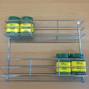 2 Tier Spice Rack - Chrome