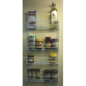 Adjustable Spice Rack - White Plastic Coated