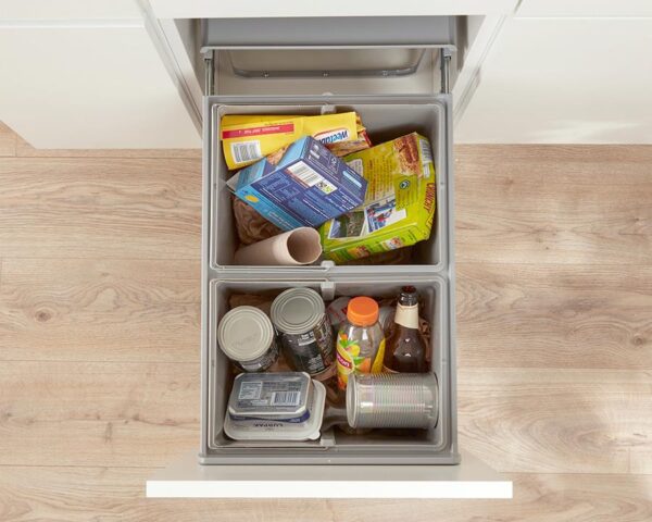 Wesco 40L Door Mount  Double Pull Out Kitchen Cupboard Bin (W40D) - Image 2