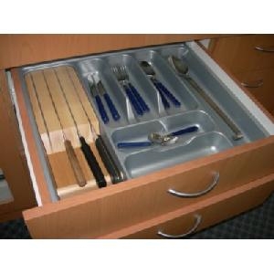 Solid Beech Knife Block Insert H17 Organise At The Storage Shop