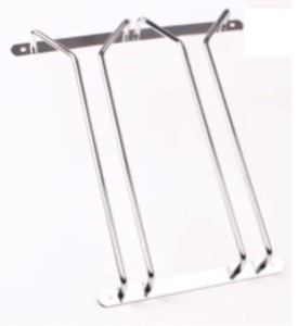 Stem Glass Rack - Chrome - Double