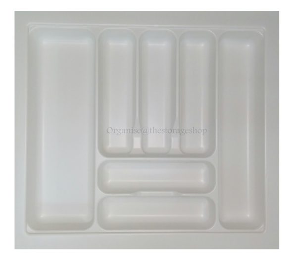 Cutlery Tray 500-600 w x 435-520 d White (W600)
