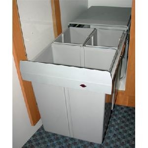 Wesco 40 Litre Triple Kitchen Bin W40t Organise At The Storage Shop