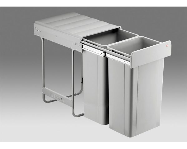 Wesco 64 litre Double Pull Out Kitchen Cupboard Bin (W64)