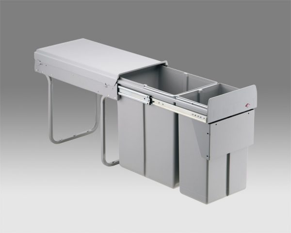 Wesco 30 litre  Double Pull Out Kitchen Cupboard Bin (W30D)