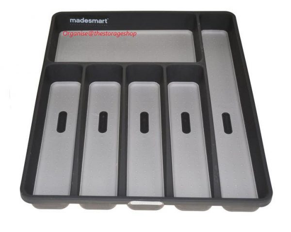 Drawer Organiser – 6 Compartment Cutlery Tray Granite (DL541) - Image 2
