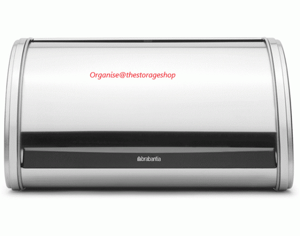 Brabantia Medium Roll Top Bread Bin-Matte Steel (SH766)