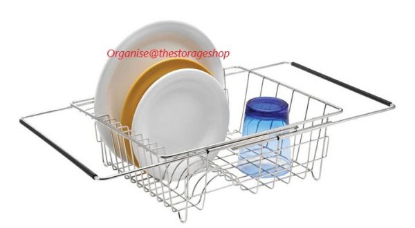 Stainless Steel Expandable Over Sink Dish Drainer (DL4589)