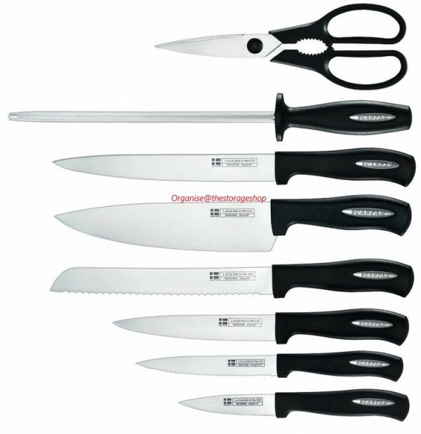 ScanPan Microsharp 9pc Knife Block Set (SH589) - Image 2