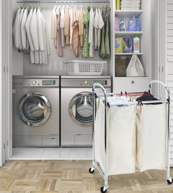 Double Laundry Trolley Sorter (G668) - Image 3