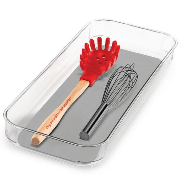 Madesmart Clear Soft Grip Tray 400x175x48mm (DL457)