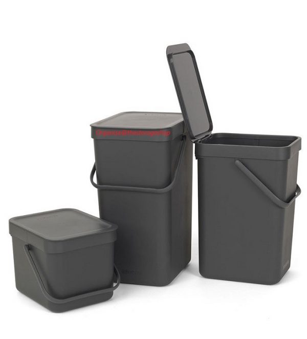 Sort & Go Bin 25L– Grey (SH022) - Image 2