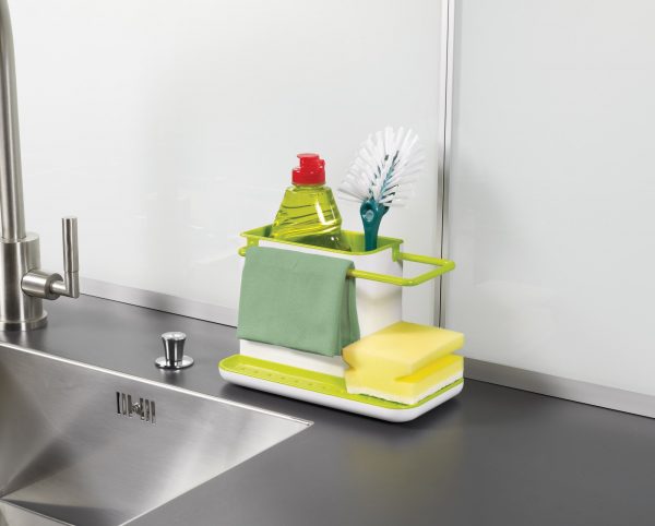 Caddy Kitchen Sink Organiser- Lime White (J021) - Image 3