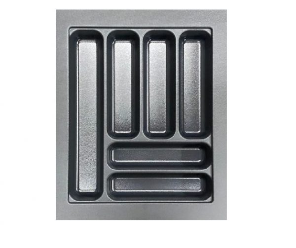 Cutlery Tray 355-400 w x 435-520 d Anthracite Black (B400)