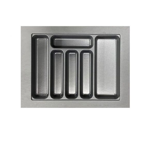 Cutlery Tray 495-600mm w x 370-440mm d Anthracite Black (B600S)