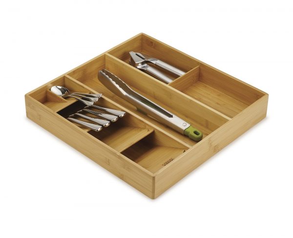 Drawer Store Bamboo Cutlery, Utensil & Gadget Organiser (J170)