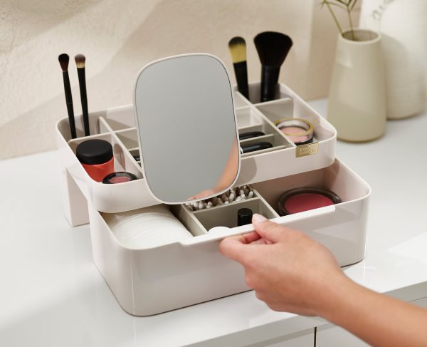 Viva Large Cosmetic Organiser with Removable Mirror (J005)