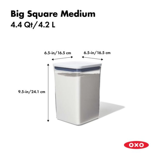 POP Container - Rectangle Short (1.7 Qt.) & POP Container - Big Square  Short (2.8 Qt.) Bundle