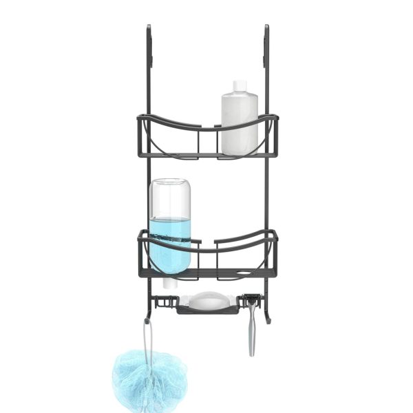 VENUS 3 Tier Over the Door Shower Caddy - Matte Black (BL136) - Image 4