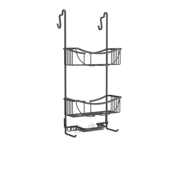 VENUS 3 Tier Over the Door Shower Caddy - Matte Black (BL136) - Image 3