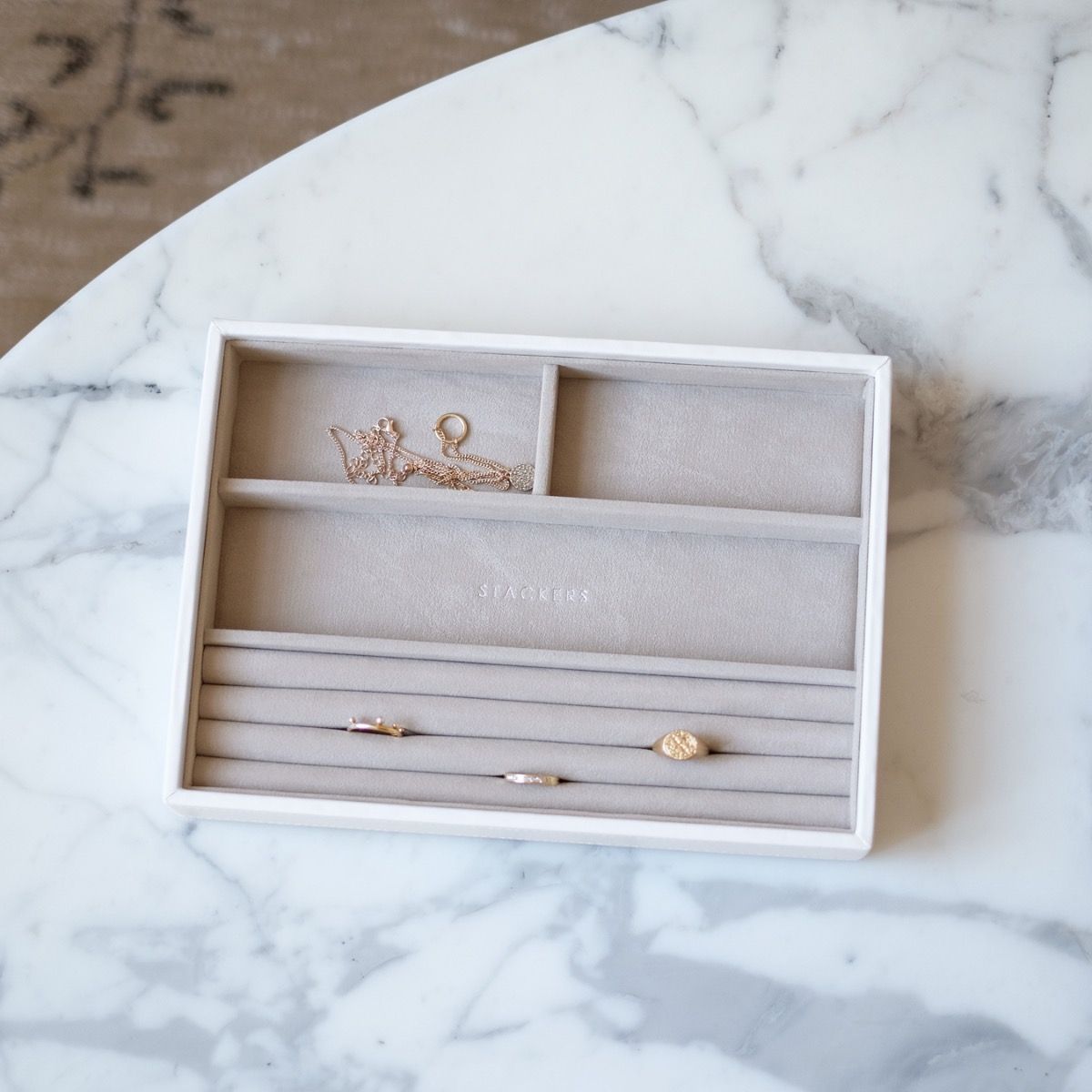 STACKERS Taupe Classic Jewellery Box (M41) - Organise at The Storage Shop