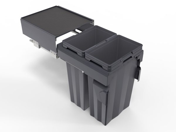 KOSARA SOFT CLOSE WASTE  Double Pull Out Kitchen Cupboard Bin (T30 T40 T45 T45A) - Image 4