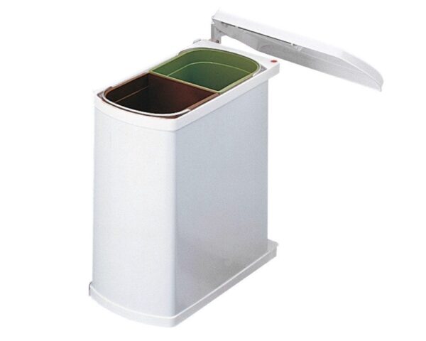 Hailo Waste bin Swing 45.2/16 Duo 16 L trash can built-in waste bin (HA16D)