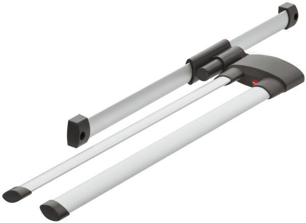 Towel rail, Hailo Secco-Alu Line, steel/plastic, extending runners (HA1124)
