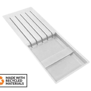 Agoform Knife Block Insert For Sky and Linea. White Grained (KFSEPKBW)