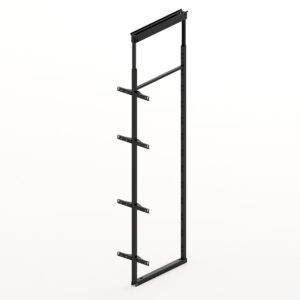 Olona 200, all inclusive pull-out unit, height 1900 - 2250 mm, width 300 to 400 mm, anthracite