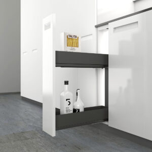 Lario 200 pull-out unit, cabinet body width 150, 2-tier, anthracite