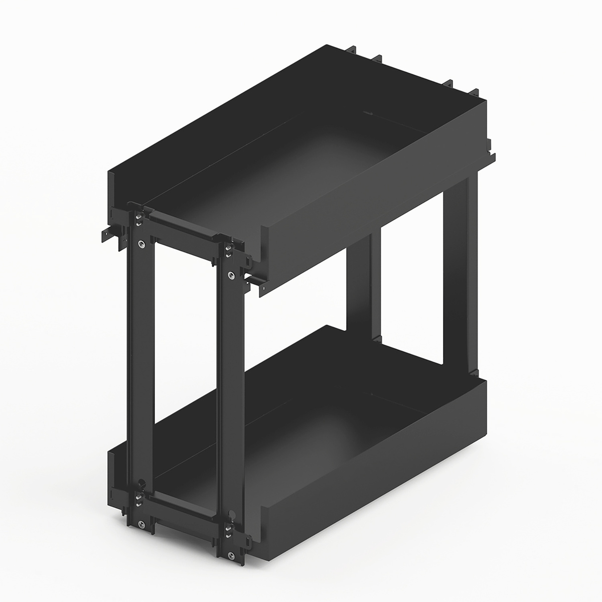 Lario 200 pull-out unit, cabinet body width 300, 2-tier, anthracite - Image 3