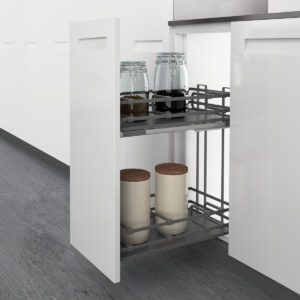 Lario 400 pull-out unit, cabinet body width 300, 2-tier, anthracite