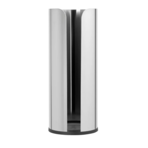 Brabantia Freestanding 3 Rolls Disposable Toilet Tissue Paper Dispenser - Silver (SH070)