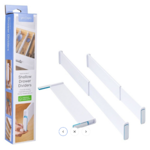 3pc Youcopia Restickable Shallow Drawer Storage Expandable Dividers (Y82)