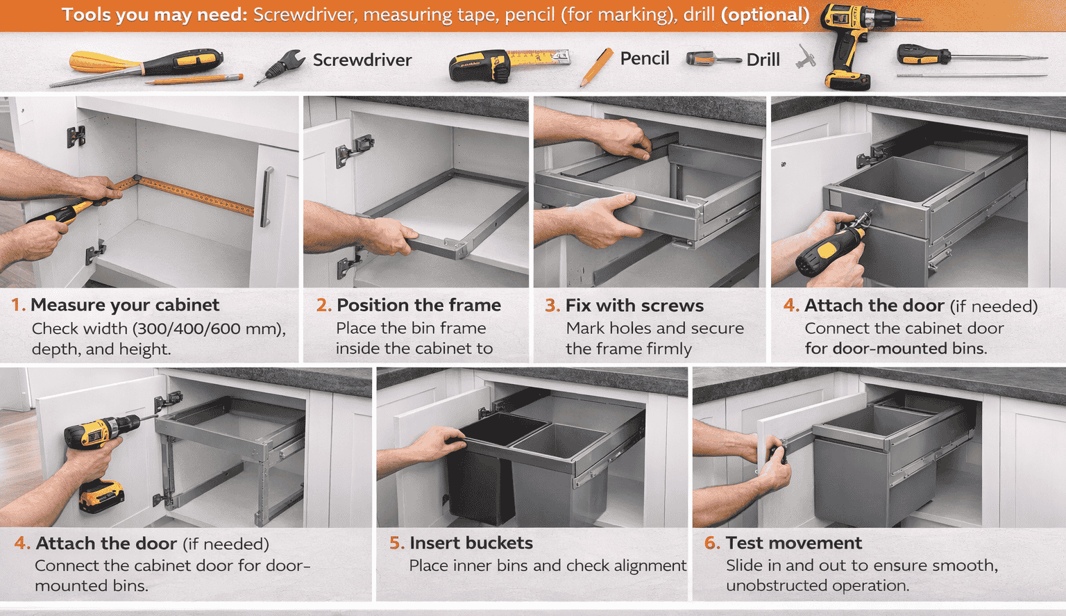 Wesco Kitchen Bin Installation 