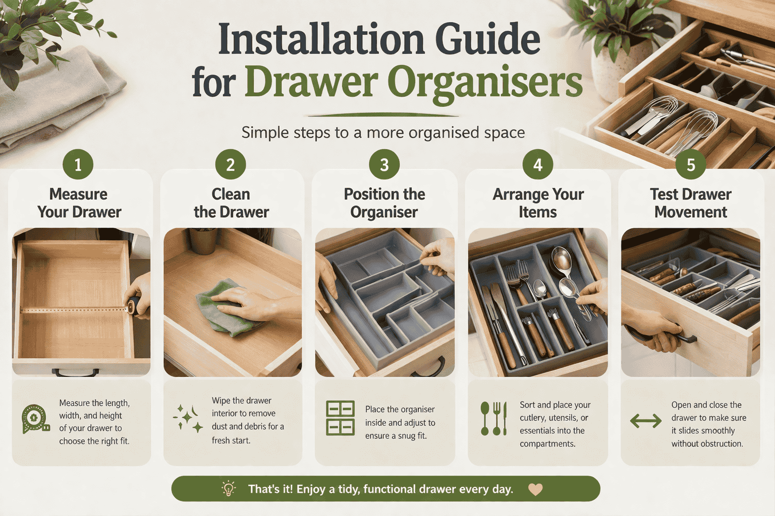 Drawer Organisers 