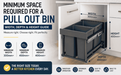 Minimum Space Required for a Pull Out Bin (Width, Depth & Height Guide)