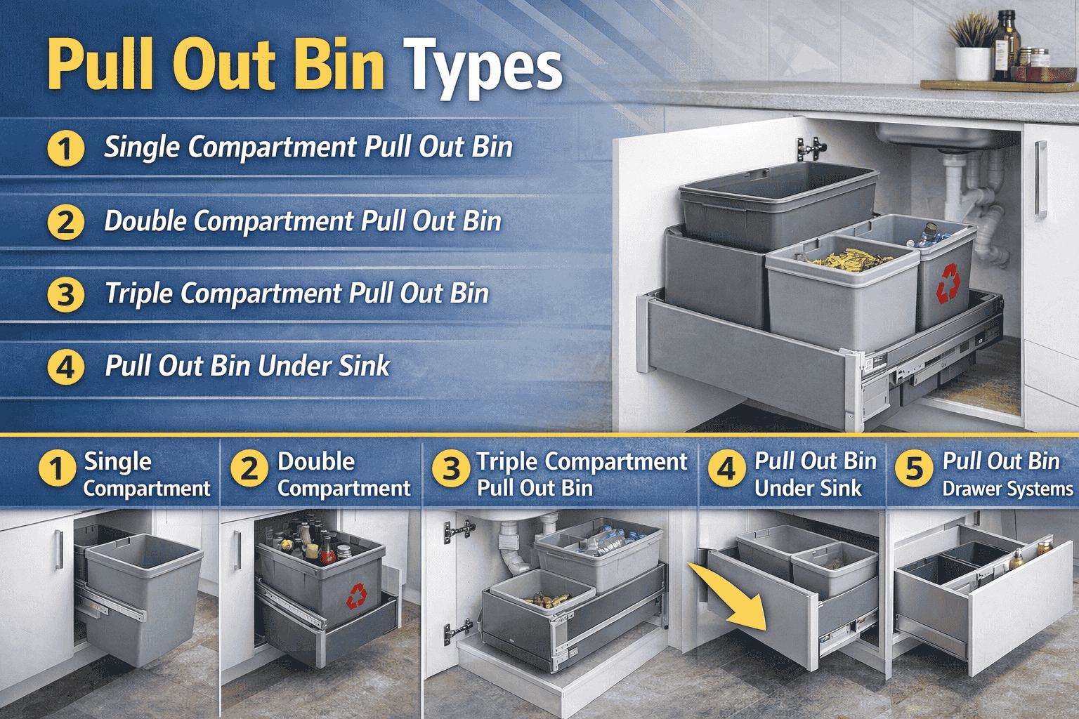 Pull Out Bins types