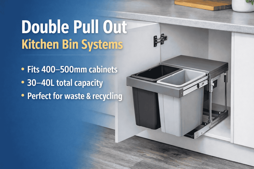 Double Pull Out Kitchen Bin 