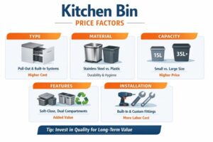 Kitchen bins price factors