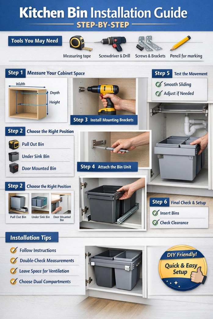 kitchen bins installation guide