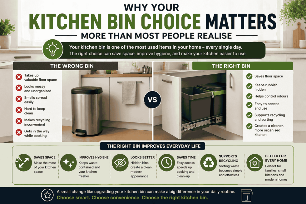 Kitchen Dustbin Types Kitchen Bin Types: Pull Out vs Under Sink vs Cupboard Guide - Organise ...