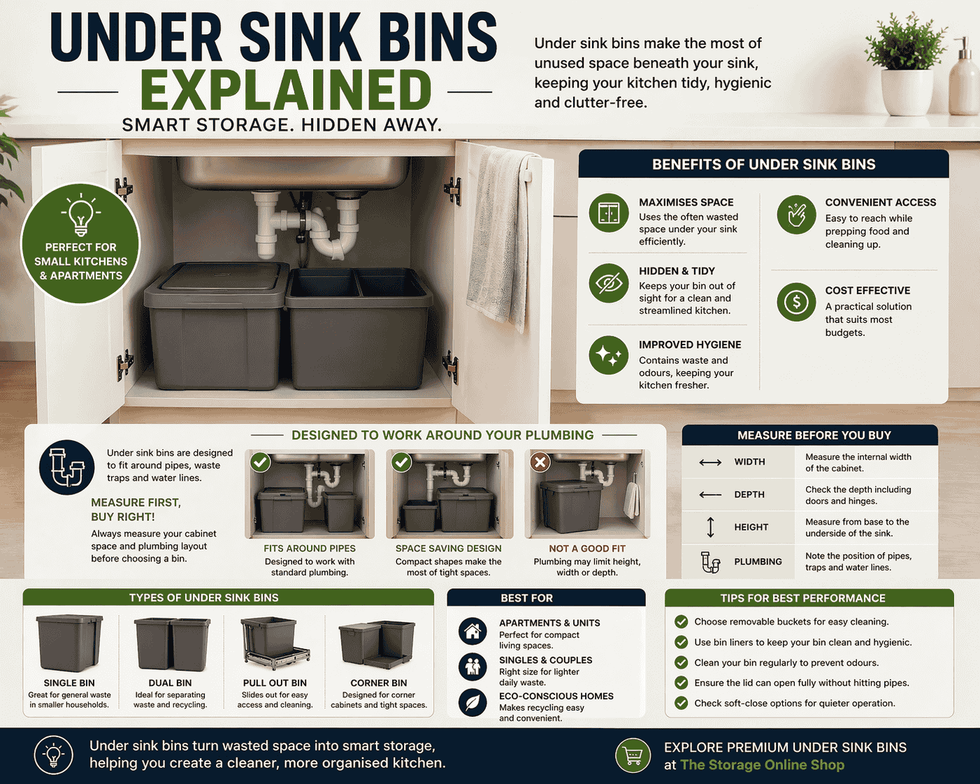 under sink bins