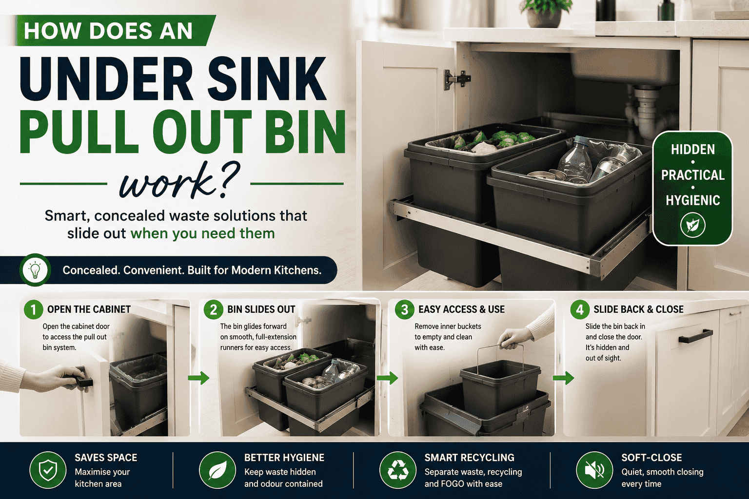 Under Sink Pull Out Bins