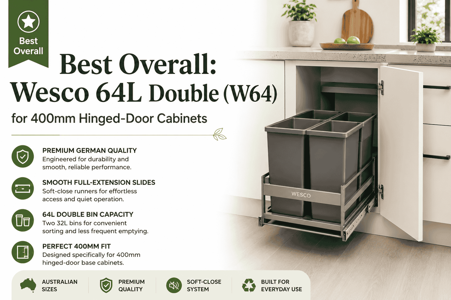 pull out kitchen bin