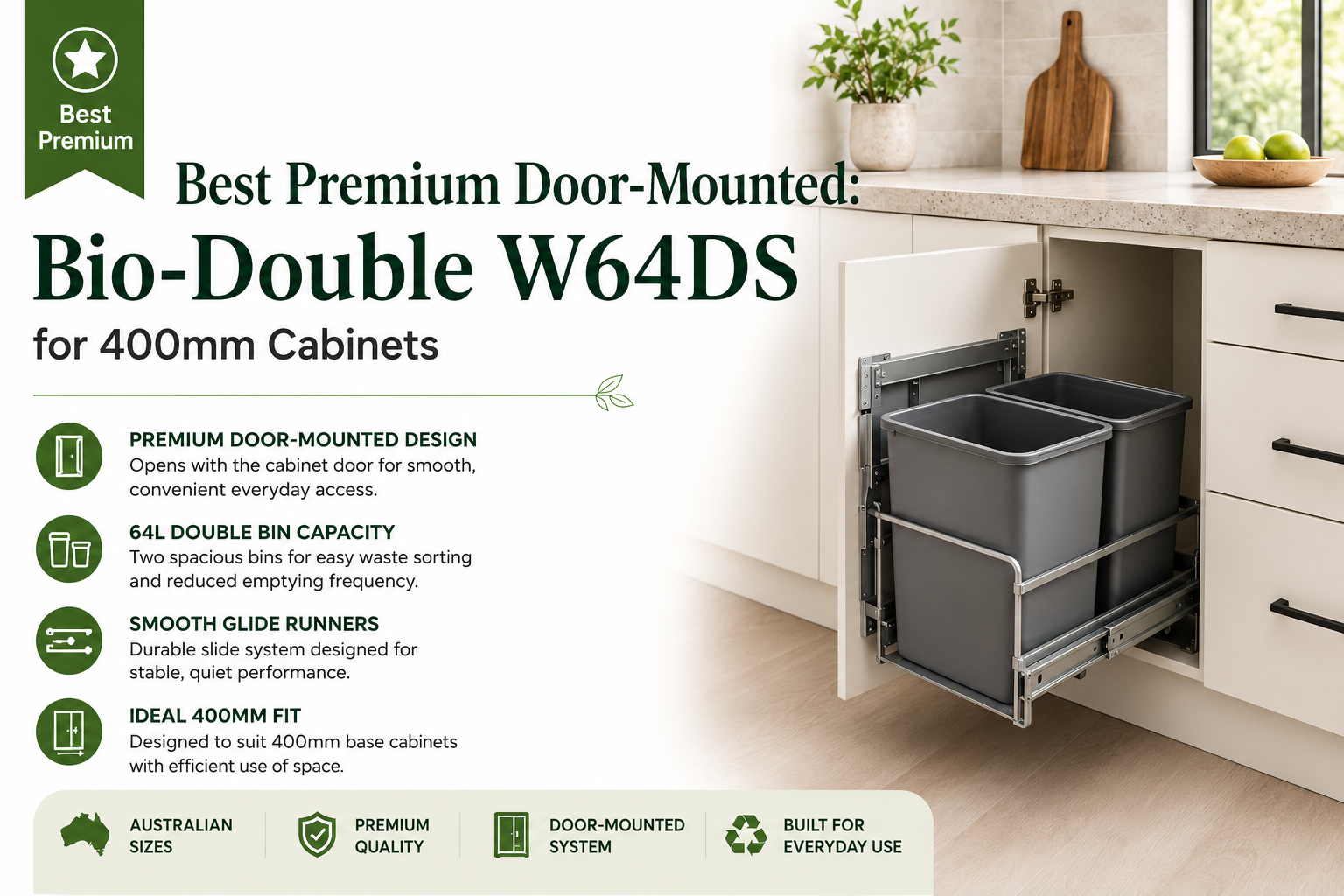 pull out kitchen bin