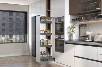 Tall larder unit, 4 Shelves, Häfele Utensio Plus H2 - Image 4