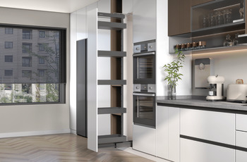 Tall larder unit, 4 Shelves, Häfele Utensio Plus H2 - Image 3