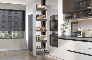 Tall larder unit, 4 Shelves, Häfele Utensio Plus H2 - Image 2